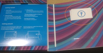 Windows 8 Product Key Card in Box